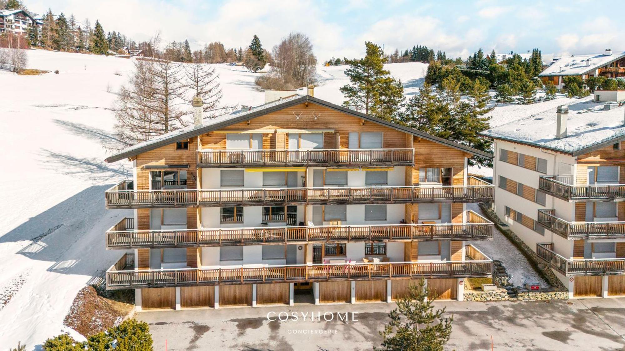 Apartament Au Bon Coeur L Golf 5Min L Vue L 4 Pers Crans-Montana Zewnętrze zdjęcie