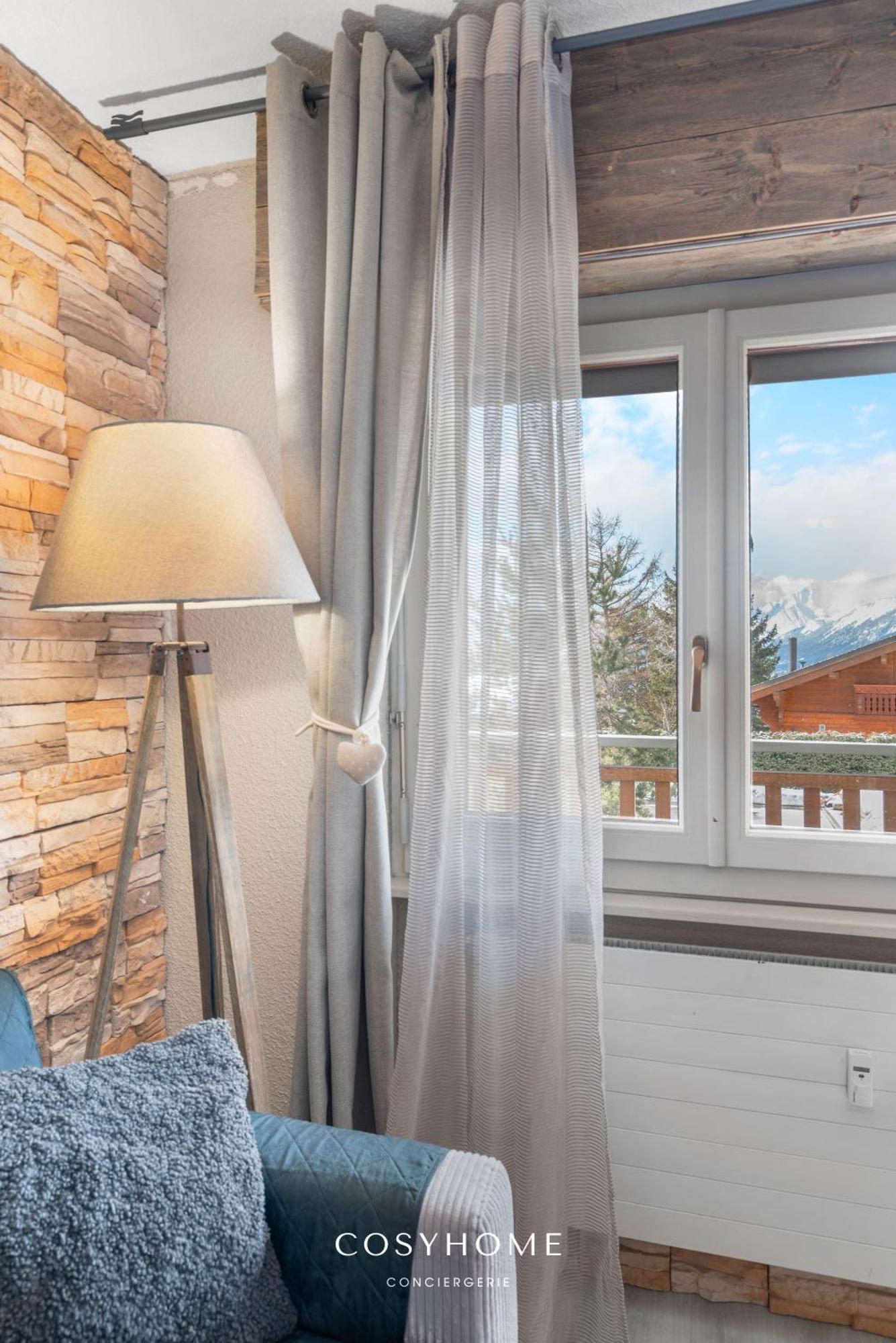 Apartament Au Bon Coeur L Golf 5Min L Vue L 4 Pers Crans-Montana Zewnętrze zdjęcie