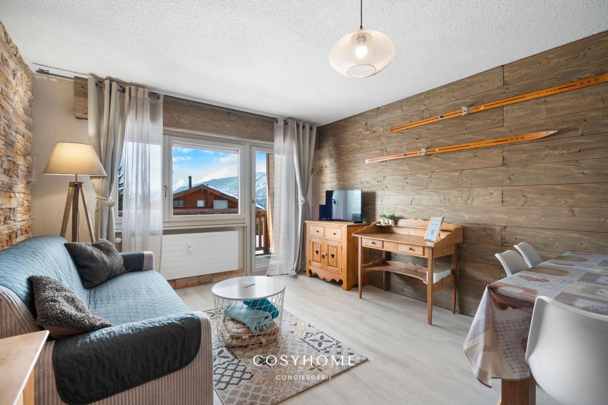 Apartament Au Bon Coeur L Golf 5Min L Vue L 4 Pers Crans-Montana Zewnętrze zdjęcie